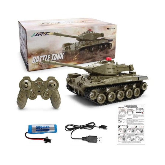 JJRC Battle Tank Q85 with Remote Control and Tracker Sound Effects for Kids Military